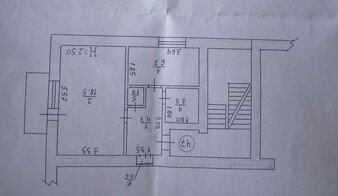 1-комн. вторичка, 36 м<sup>2</sup>, поверх 4/5